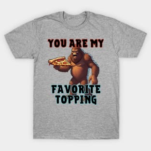 Bigfoot Eats Pizza T-Shirt